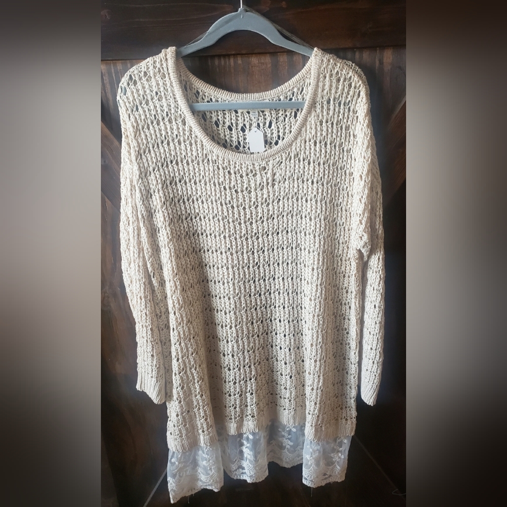 Beige colored sweater